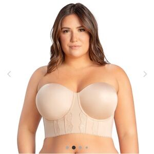 Parfait Elissa Longline Strapless Bra in Nude 38H NWT